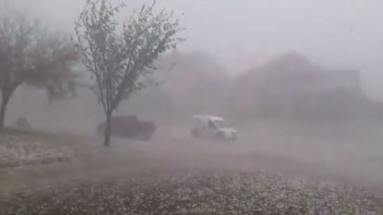 Storms slam North Texas with massive hail